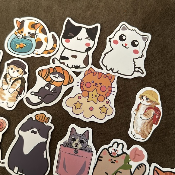 Set of 24 cat / kitten stickers - cute, fun, quirky - Picture 5 of 7